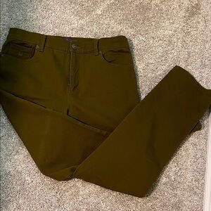 Gloria Vanderbilt Khaki, strait leg, jeans,  size 10 short